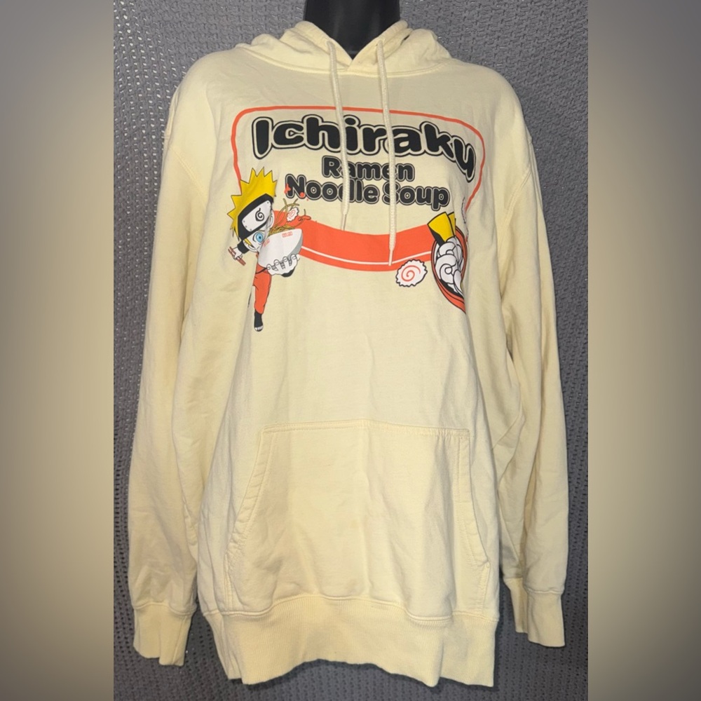 Naruto Shippuden Ichiraku Ramen Noodle Soup Hooded Sweatshirt Mens 2XL